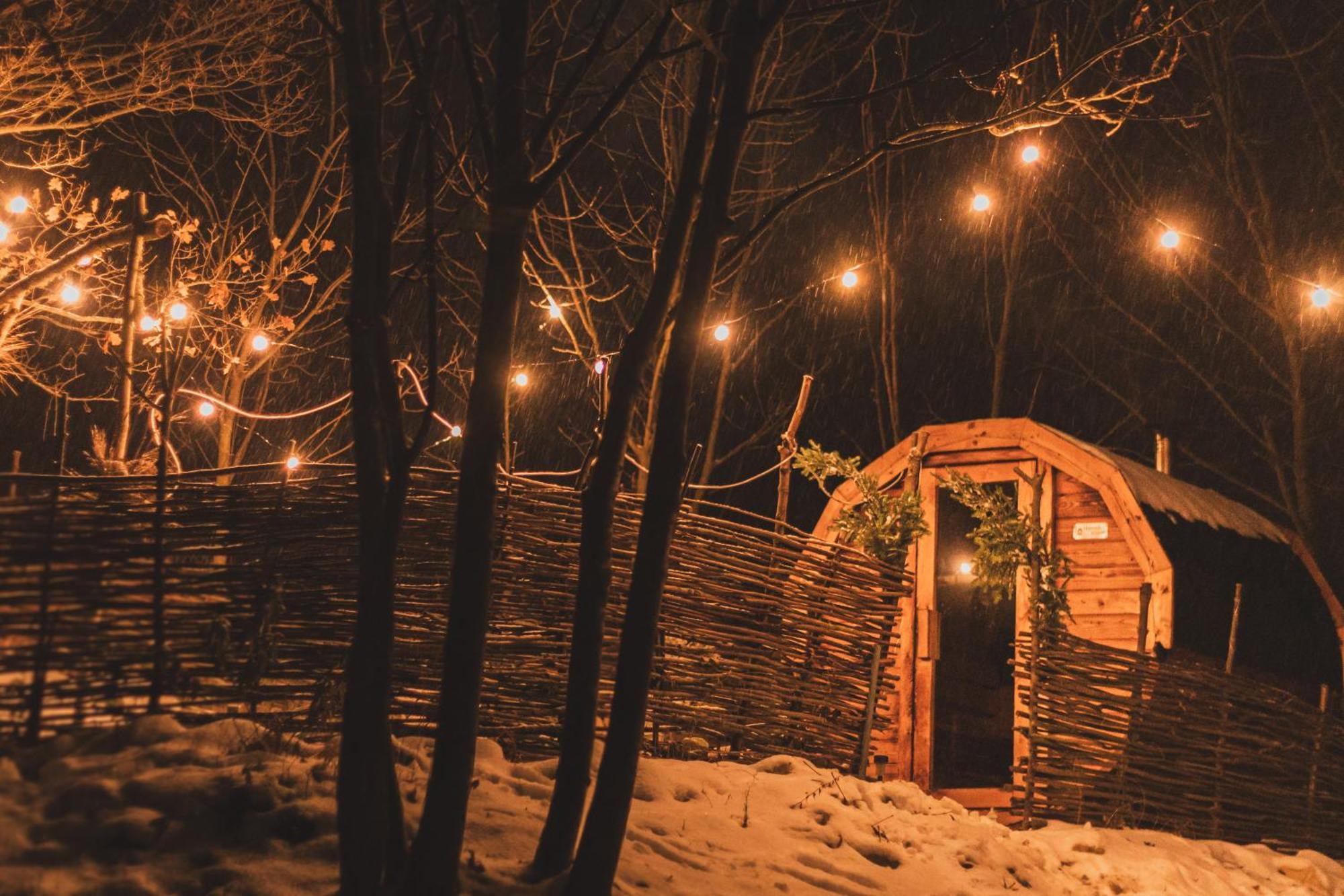 Cozy Wood Hut On The Farm Villa Trebivlice Exterior foto